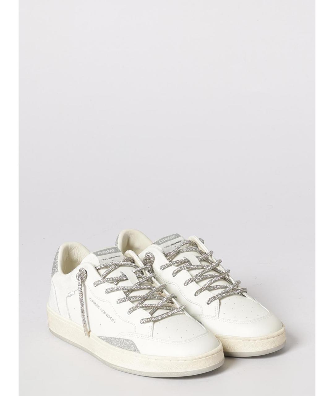 CRIME LONDON Белые кожаные кеды, фото 2