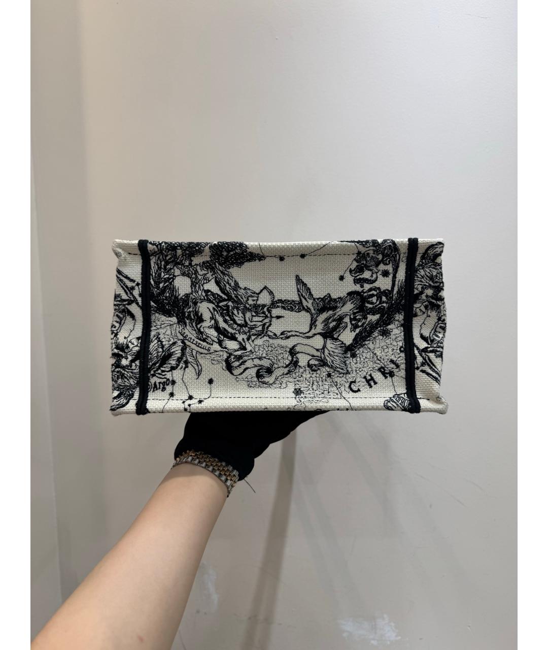 CHRISTIAN DIOR Белая деним сумка тоут, фото 6