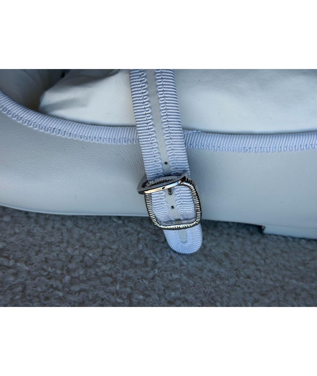 CHANEL Белые кожаные балетки, фото 3