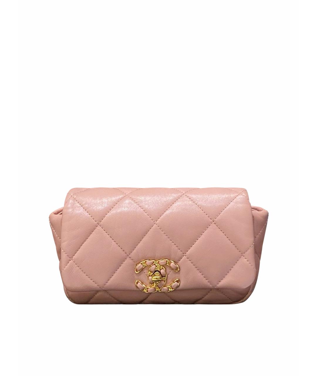 CHANEL Розовая кожаная сумка через плечо, фото 1