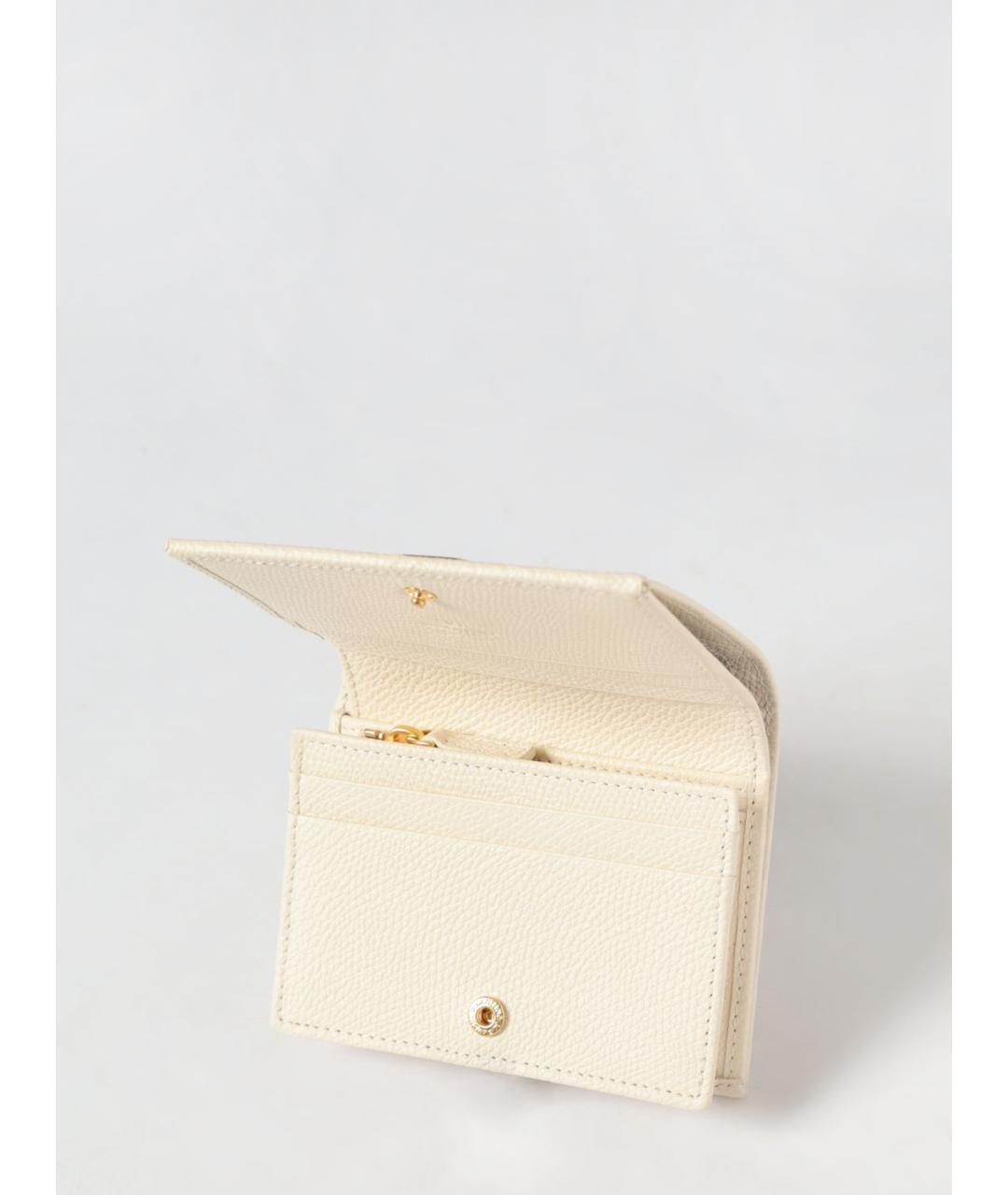 VALENTINO Белый кожаный кошелек, фото 2