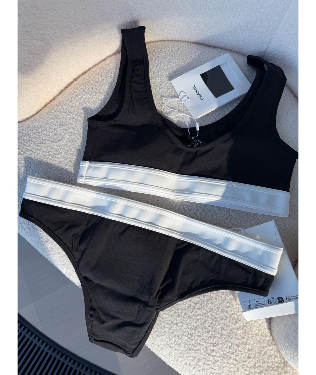 CHANEL Черный купальник, фото 6