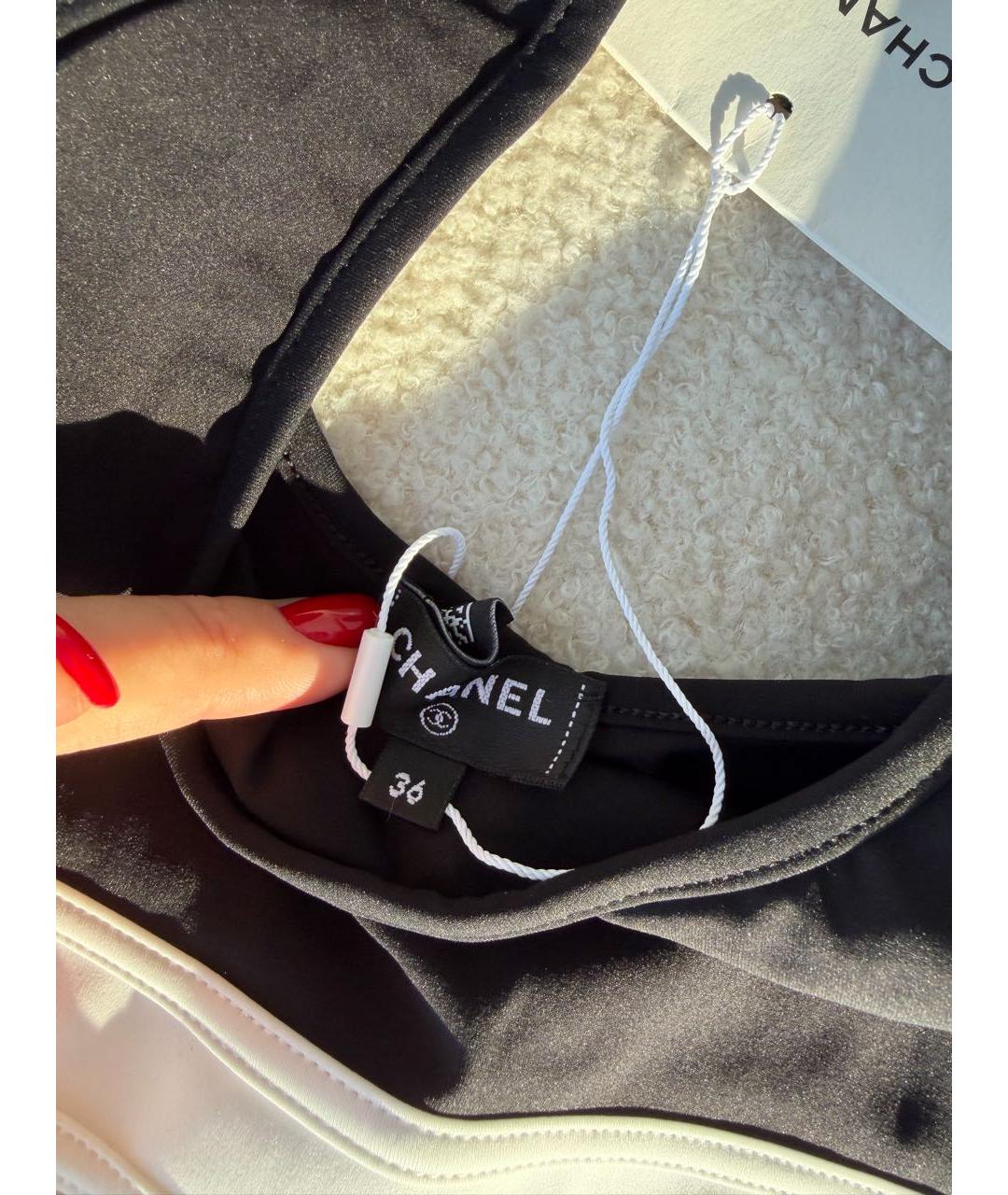 CHANEL Черный купальник, фото 4