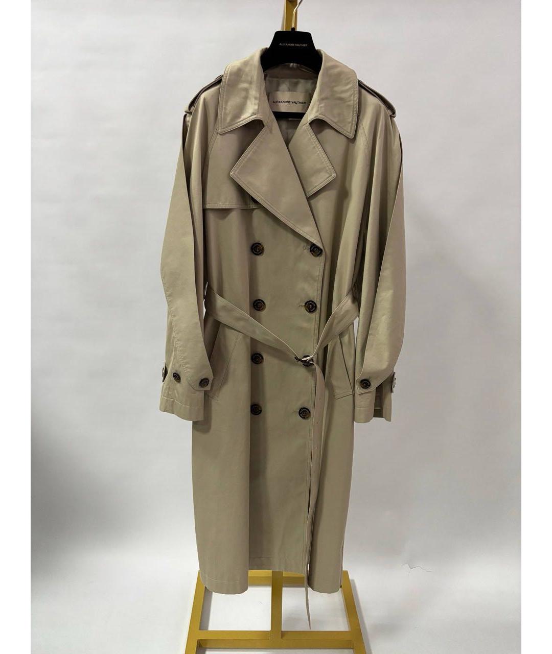 ALEXANDRE VAUTHIER Бежевый тренч/плащ, фото 9