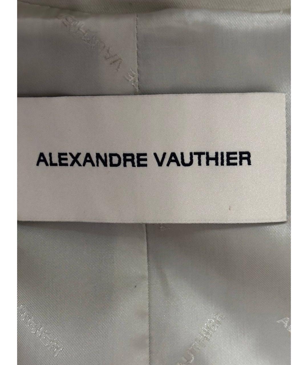 ALEXANDRE VAUTHIER Бежевый тренч/плащ, фото 3