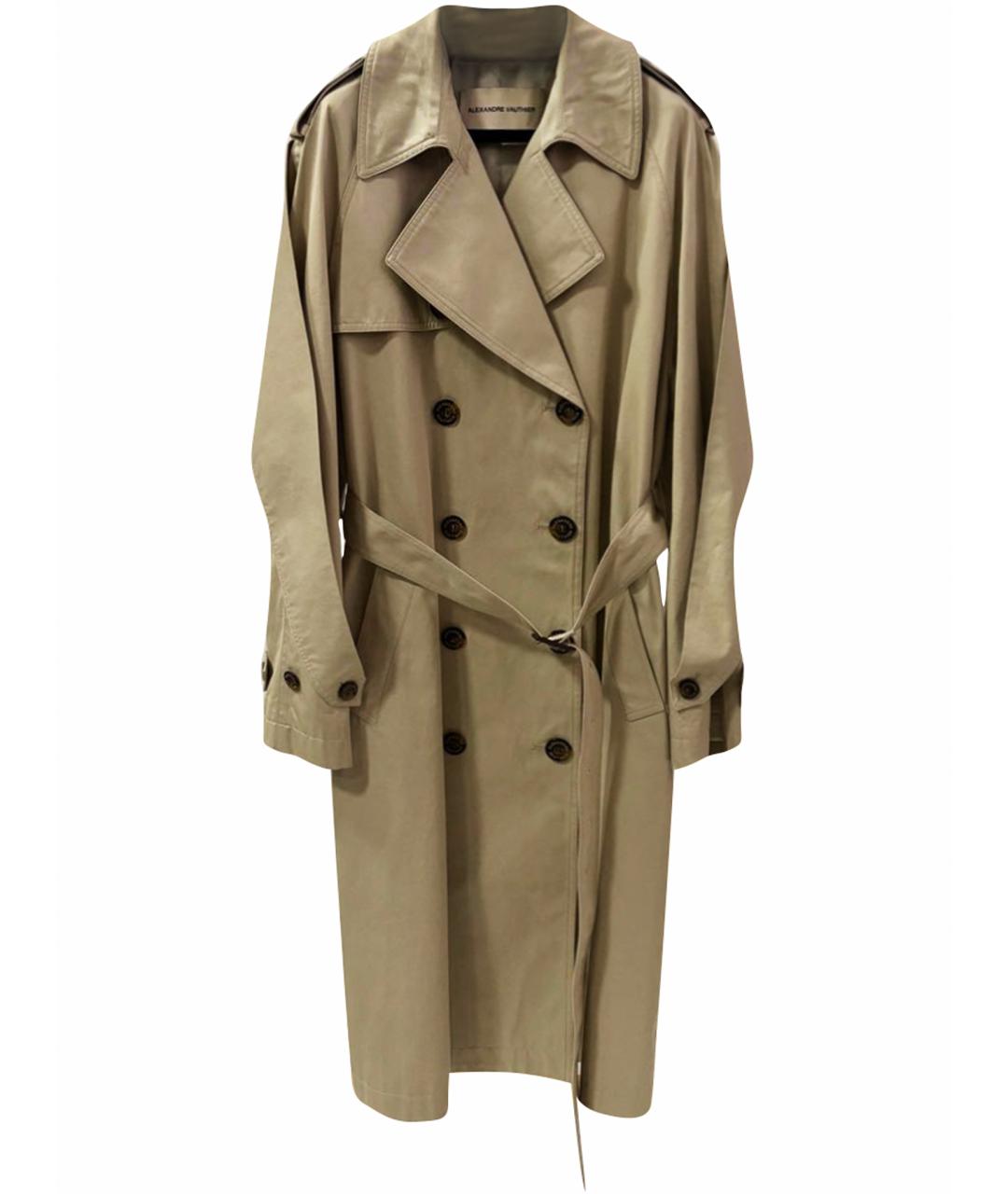 ALEXANDRE VAUTHIER Бежевый тренч/плащ, фото 1
