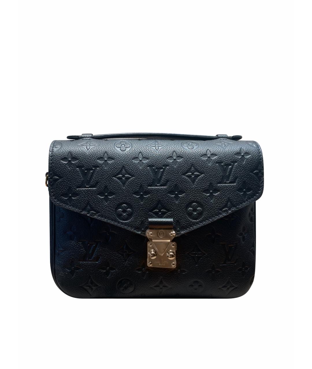 LOUIS VUITTON Черная кожаная сумка через плечо, фото 1