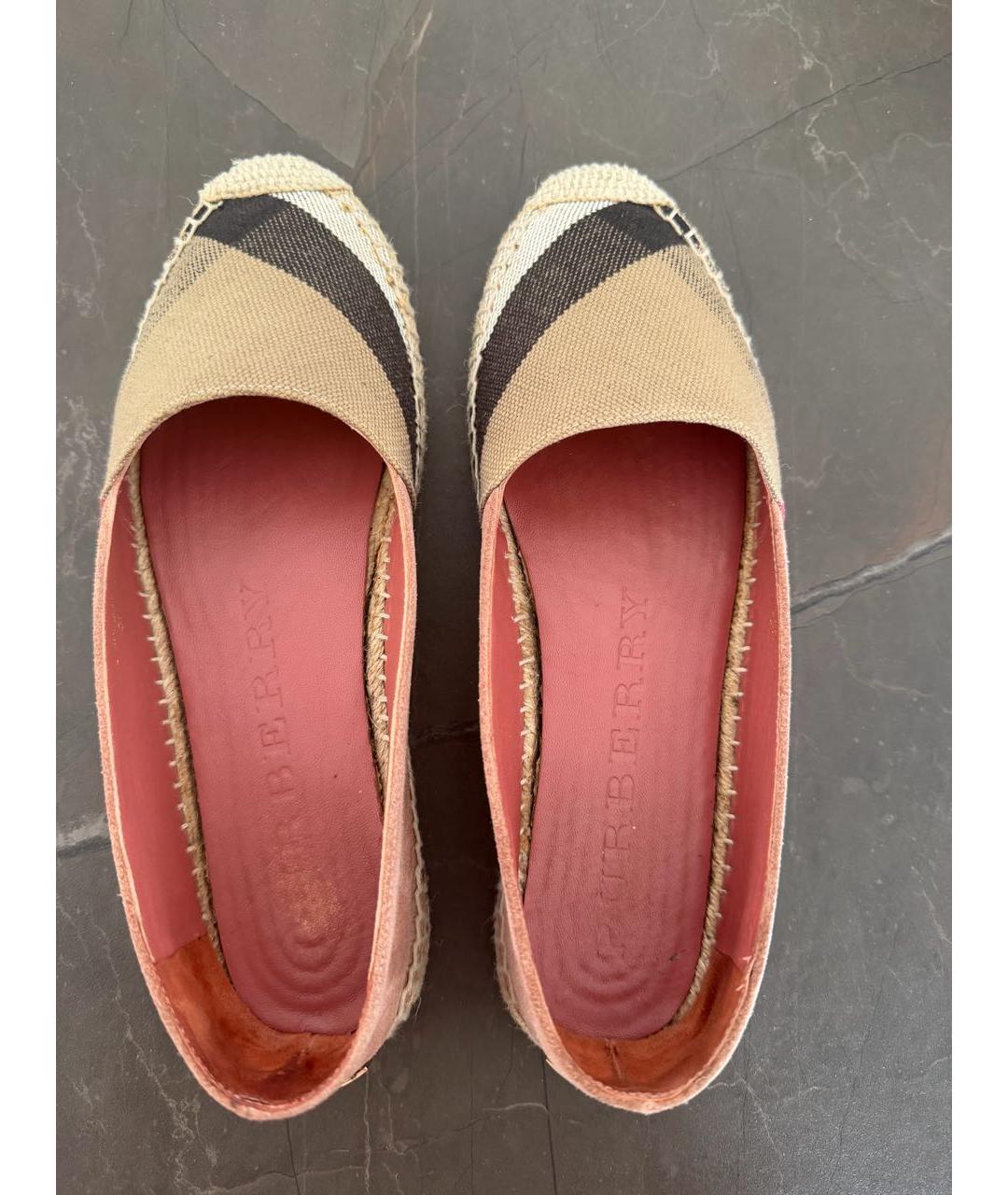 BURBERRY Розовые замшевые эспадрильи, фото 3