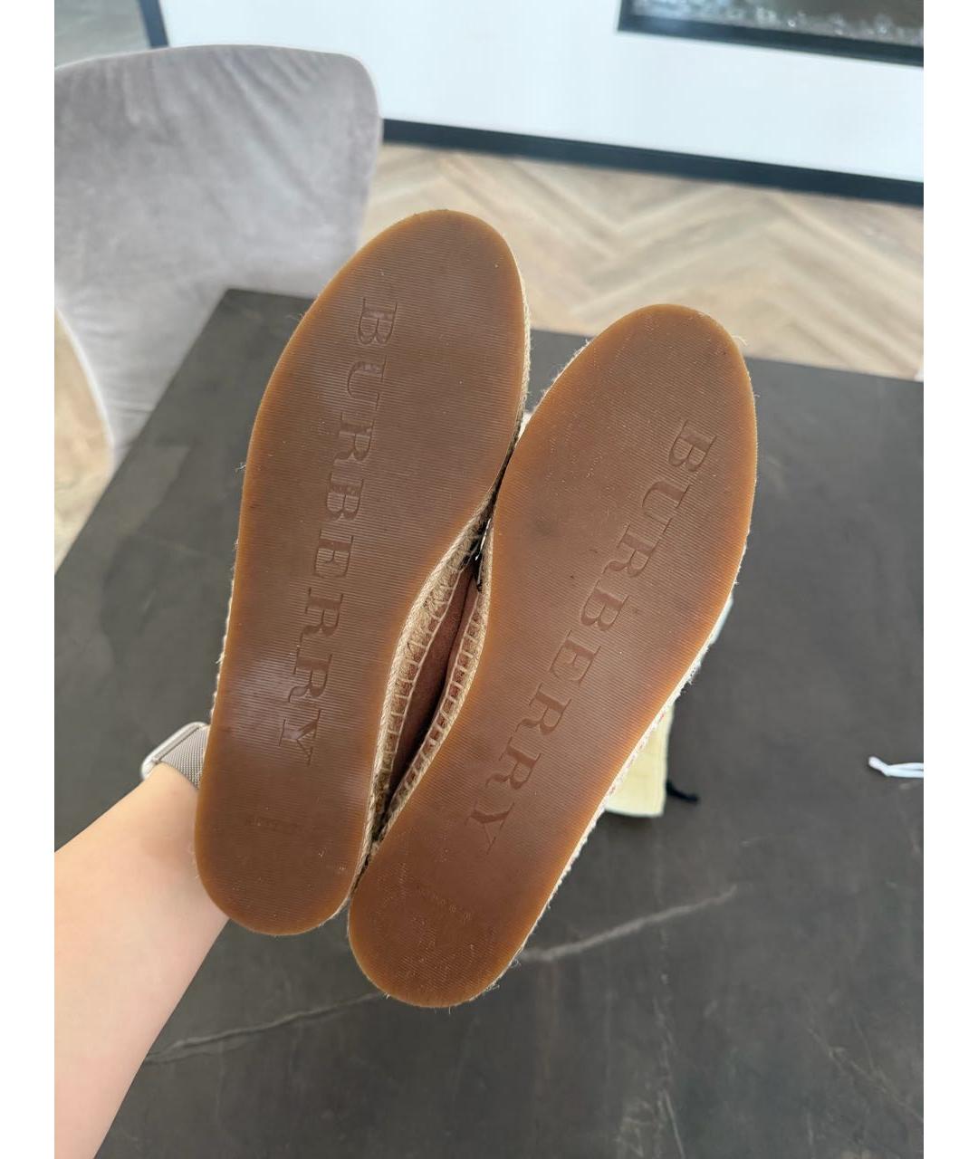 BURBERRY Розовые замшевые эспадрильи, фото 7