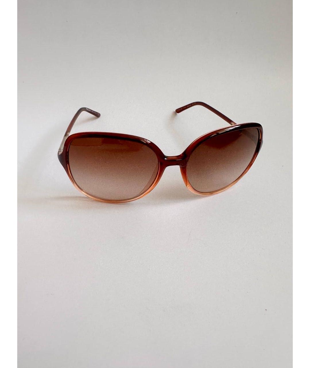 PRADA Коричневые пластиковые солнцезащитные очки, фото 8