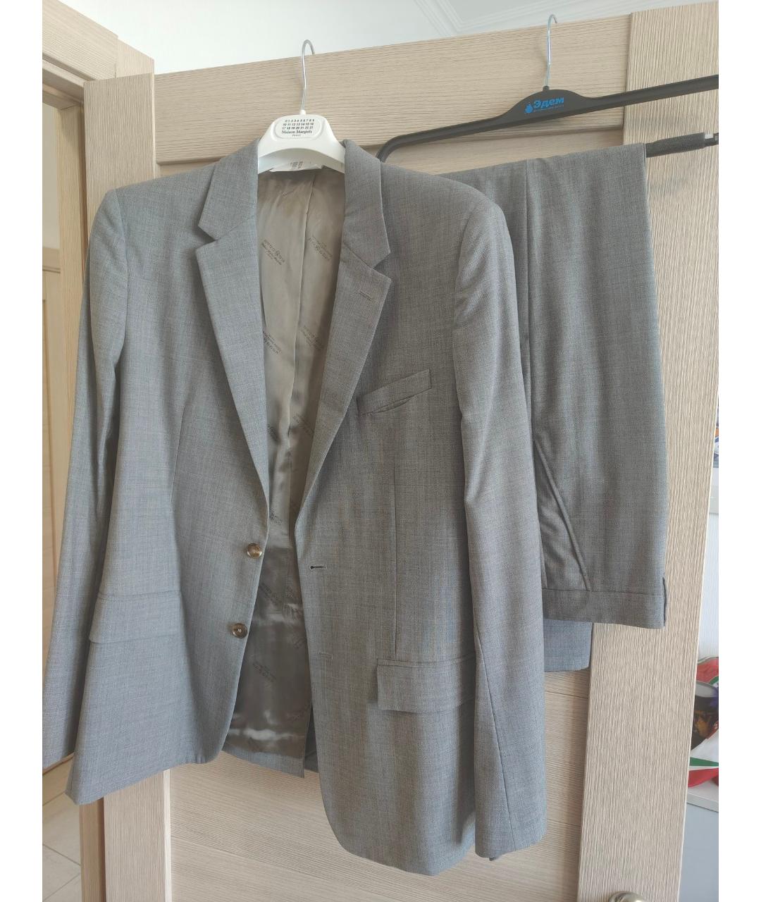 MAISON MARGIELA Серый классический костюм, фото 7