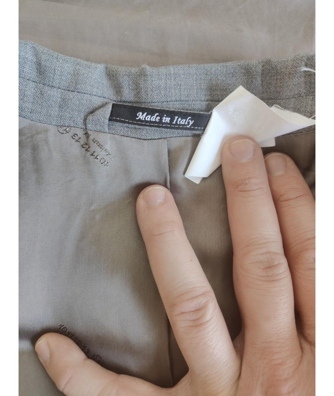 MAISON MARGIELA Серый классический костюм, фото 4