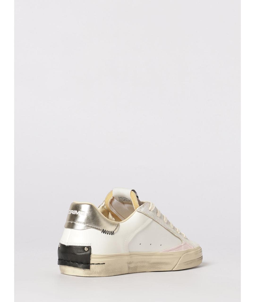 CRIME LONDON Бежевые кожаные кроссовки, фото 3