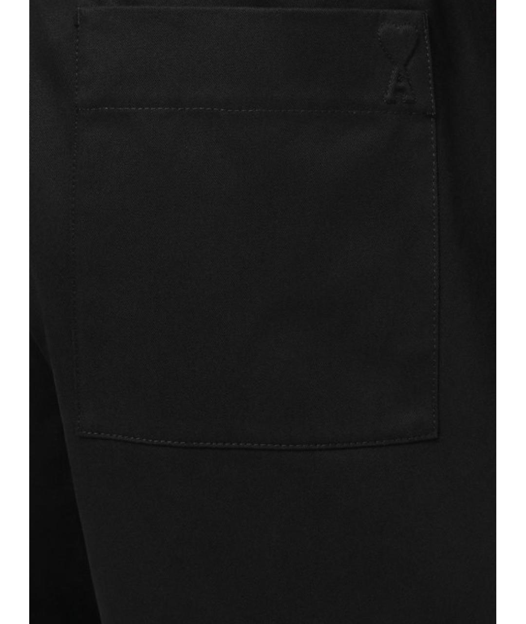 Ami Paris Черные полиэстеровые шорты, фото 3