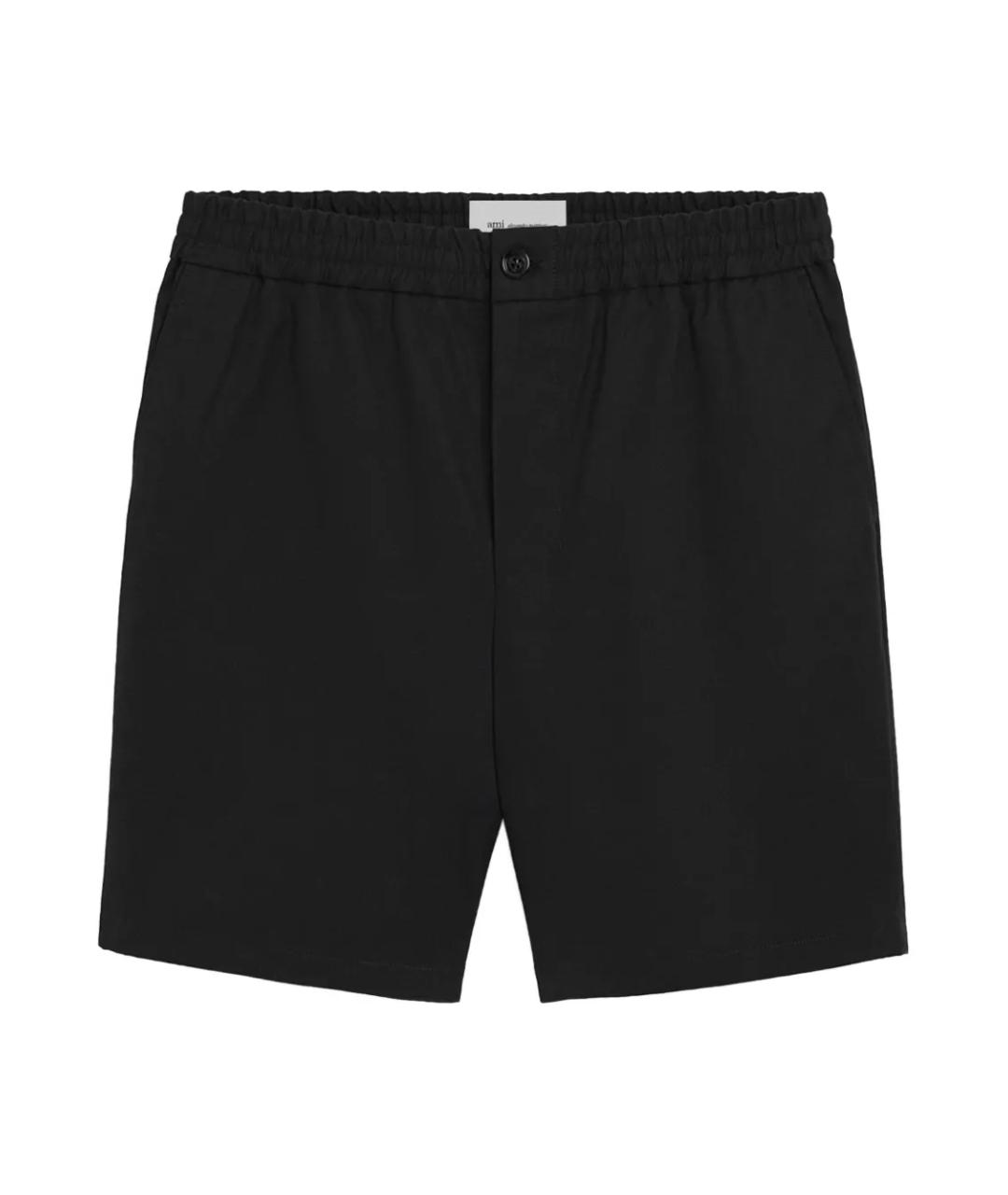 Ami Paris Черные полиэстеровые шорты, фото 1