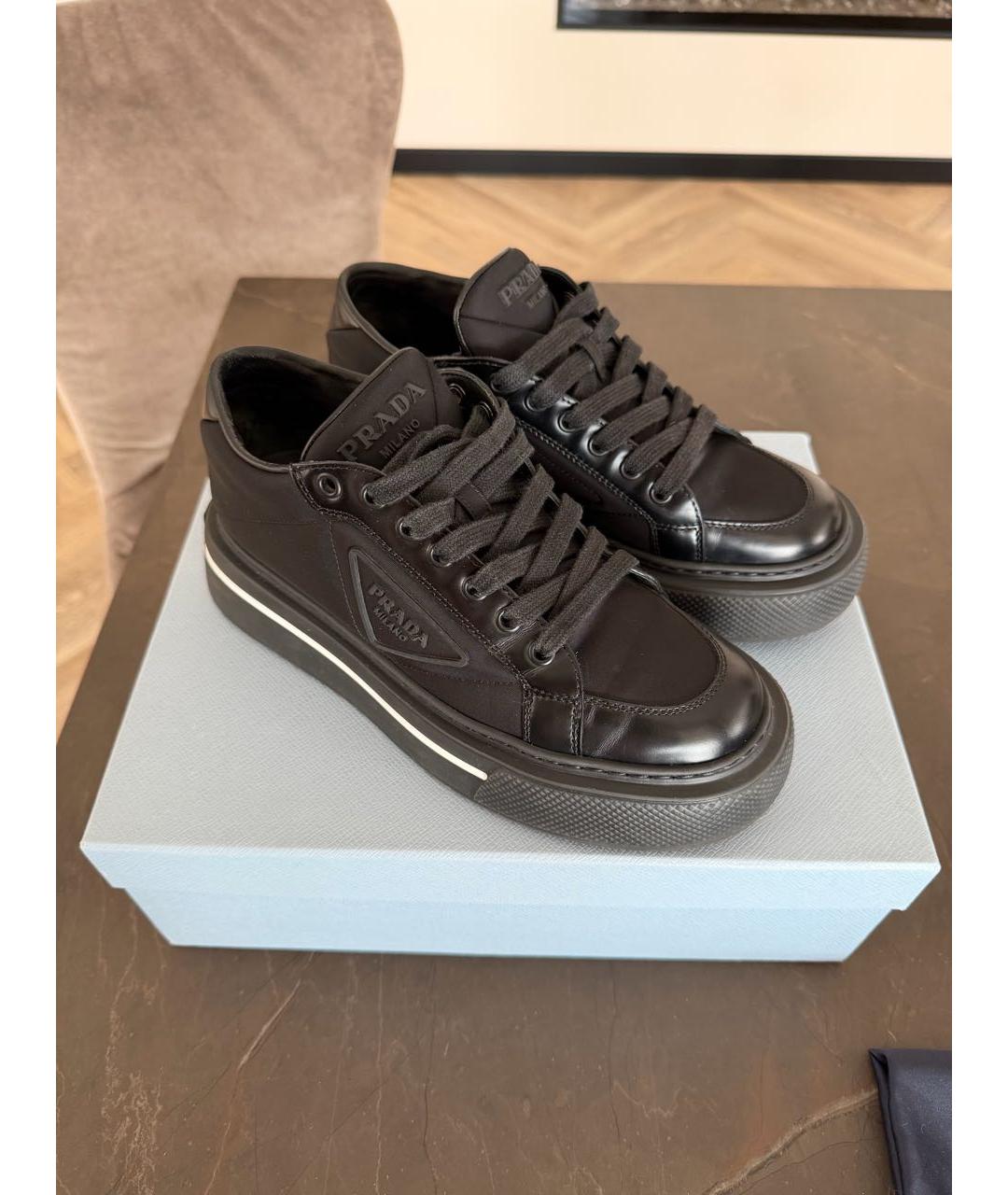 PRADA Черные кеды, фото 5