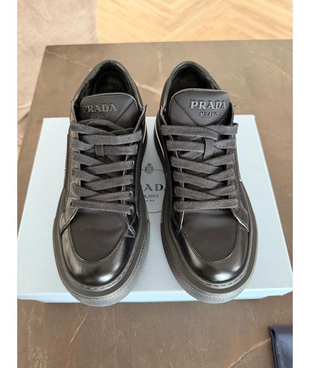 PRADA Черные кеды, фото 2