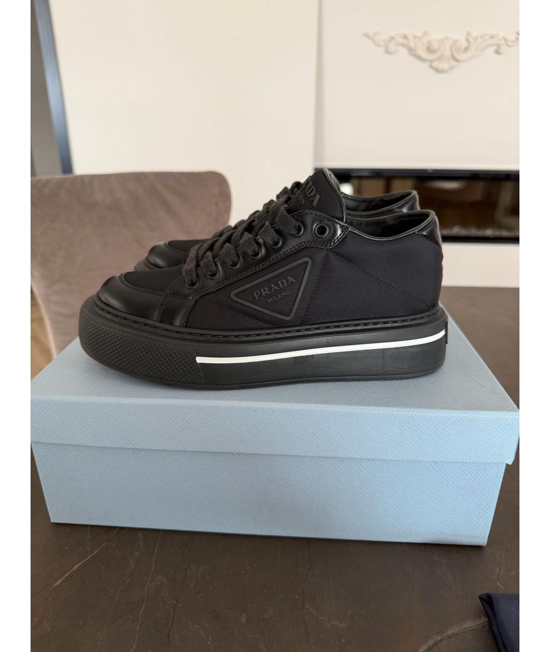 PRADA Черные кеды, фото 6