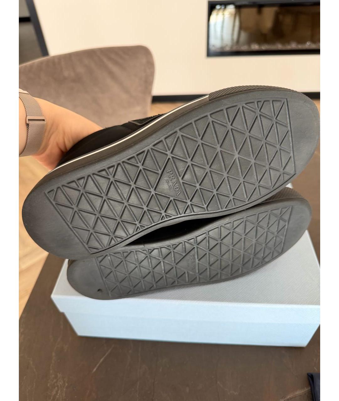 PRADA Черные кеды, фото 7