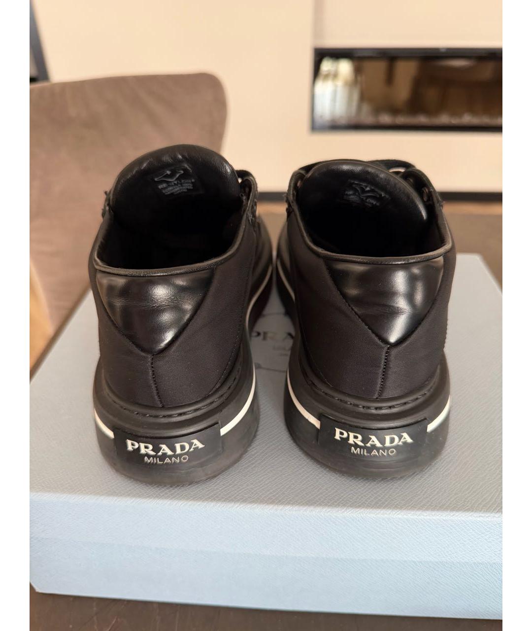 PRADA Черные кеды, фото 4