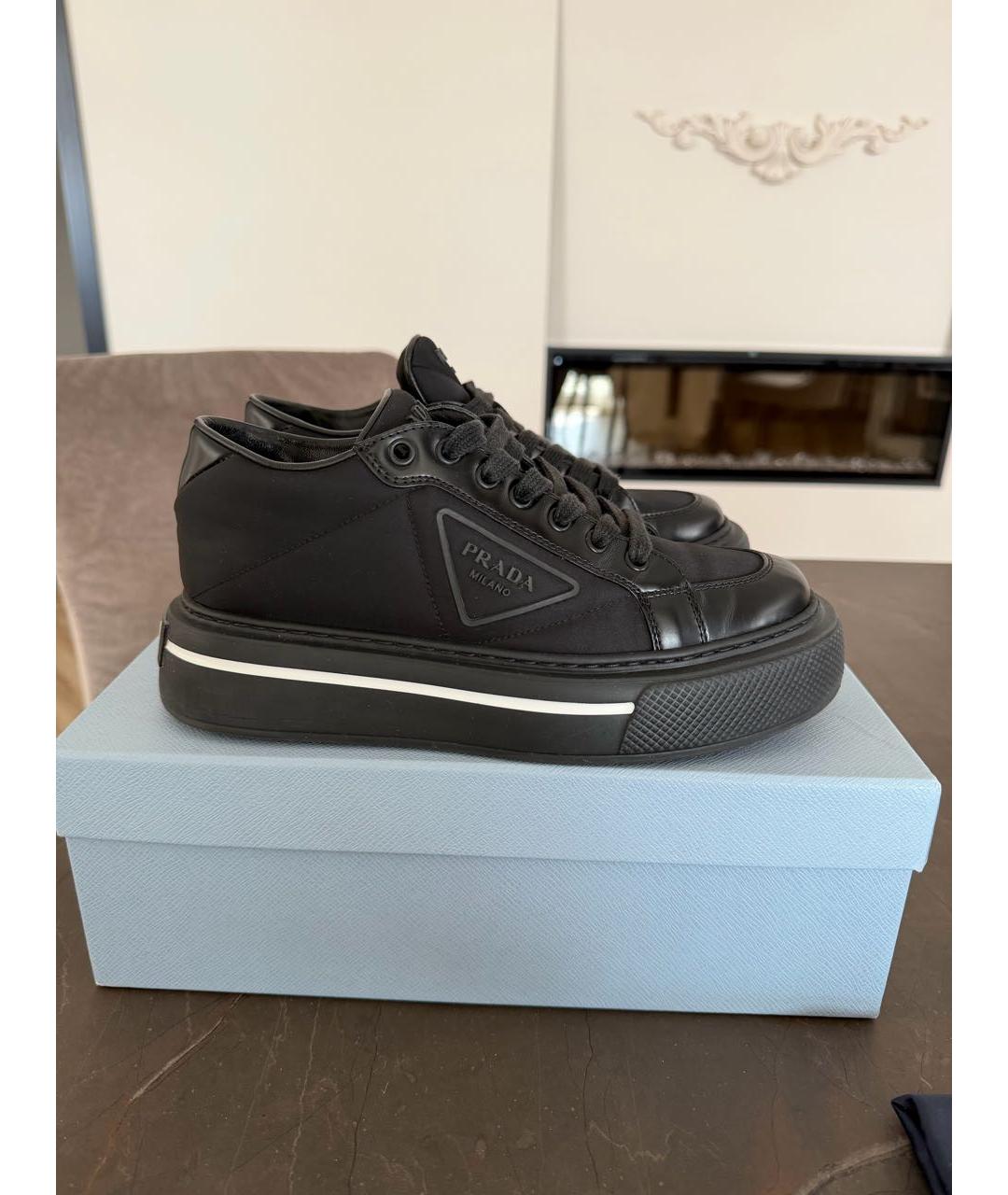 PRADA Черные кеды, фото 9