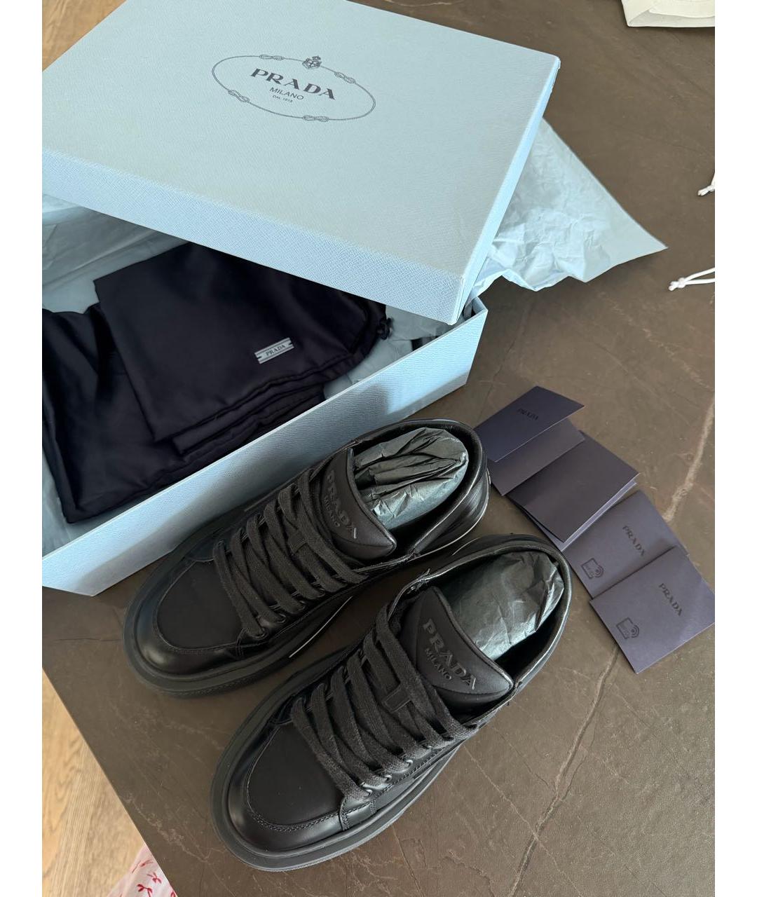 PRADA Черные кеды, фото 8