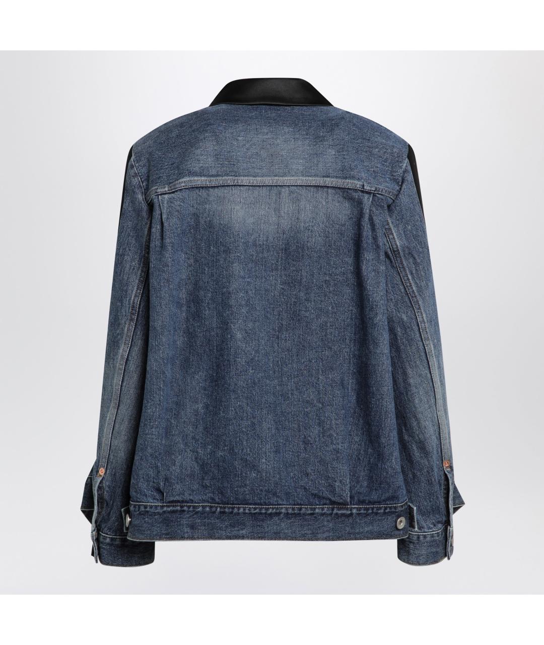 SACAI Черная деним куртка, фото 2