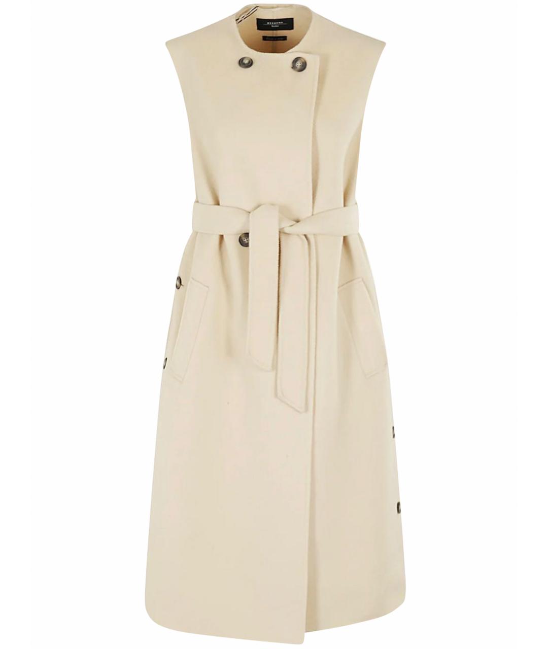 MAX MARA STUDIO Бежевое шерстяное пальто, фото 1