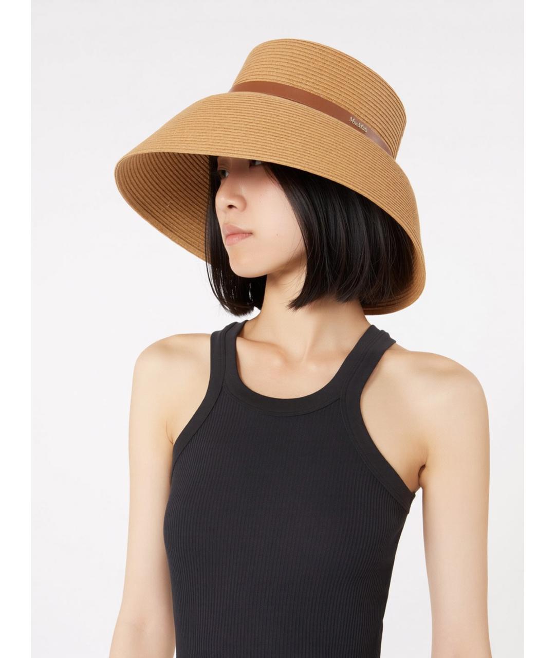 MAX MARA Бежевая шляпа, фото 4