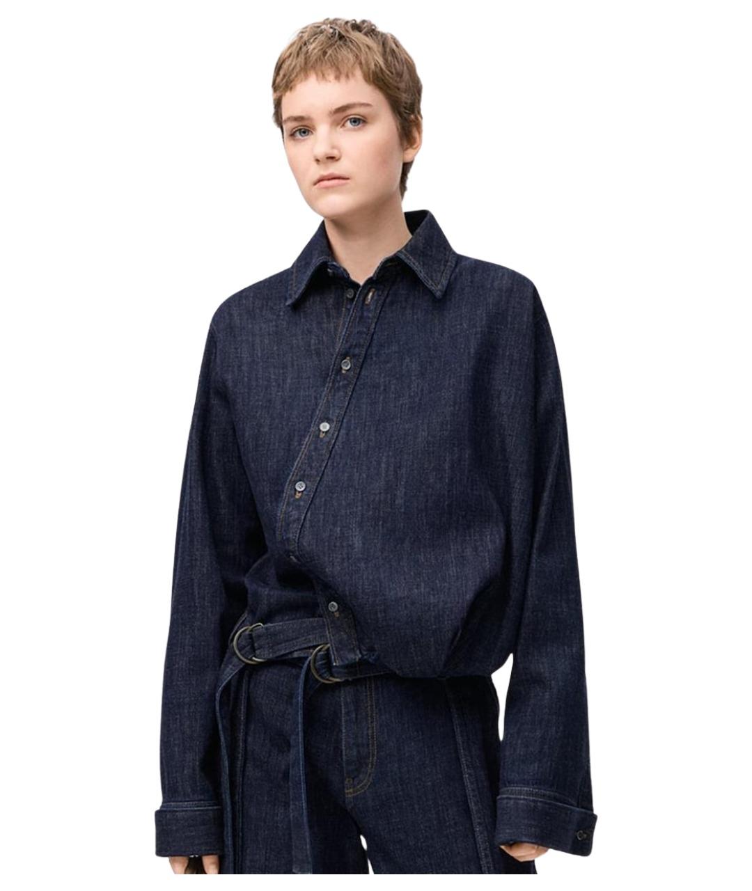 LOEWE Синяя хлопковая рубашка, фото 3