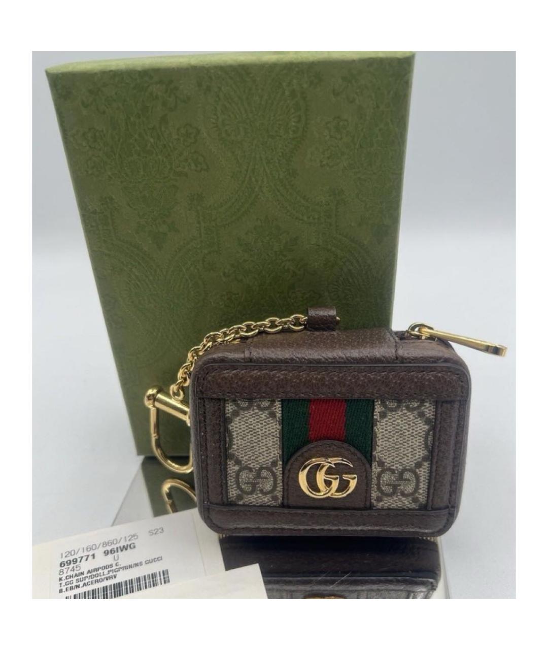 GUCCI Бежевый брелок, фото 4