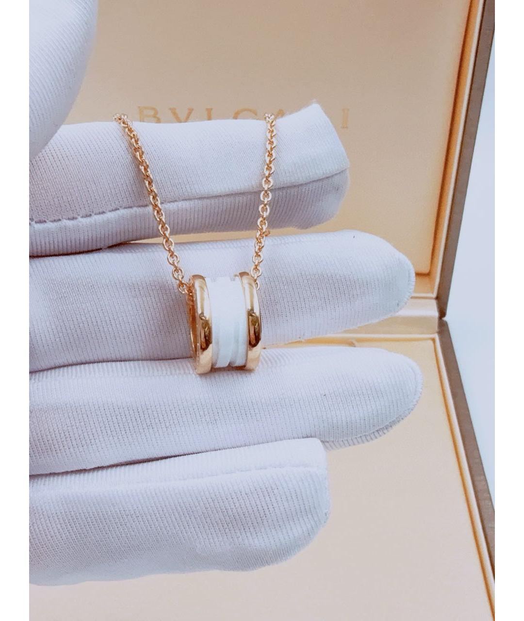 BVLGARI Золотая подвеска из розового золота, фото 3