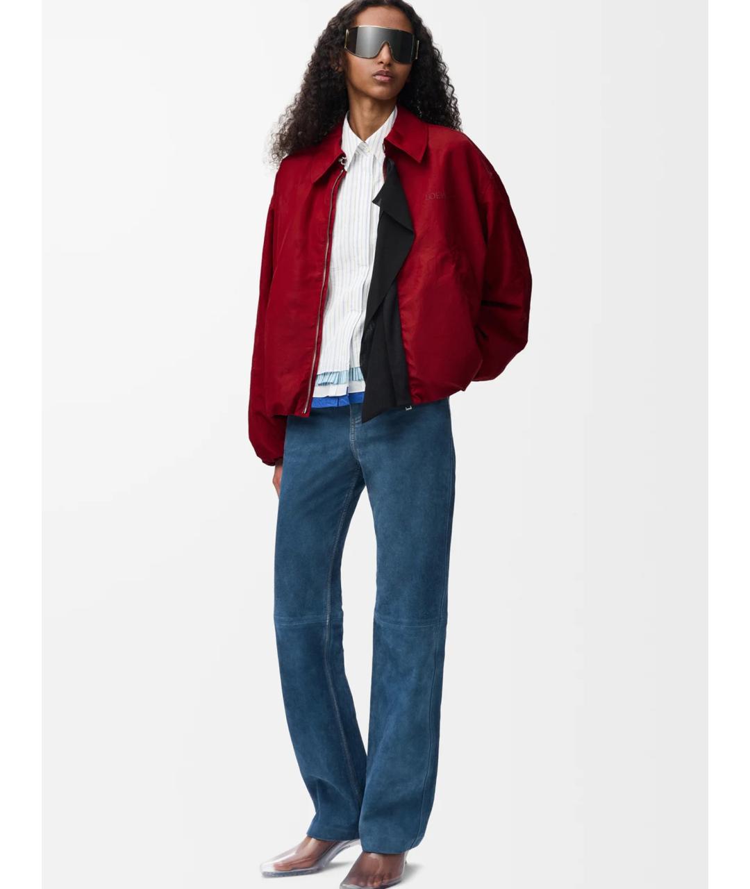 LOEWE Красная полиэстеровая куртка, фото 2