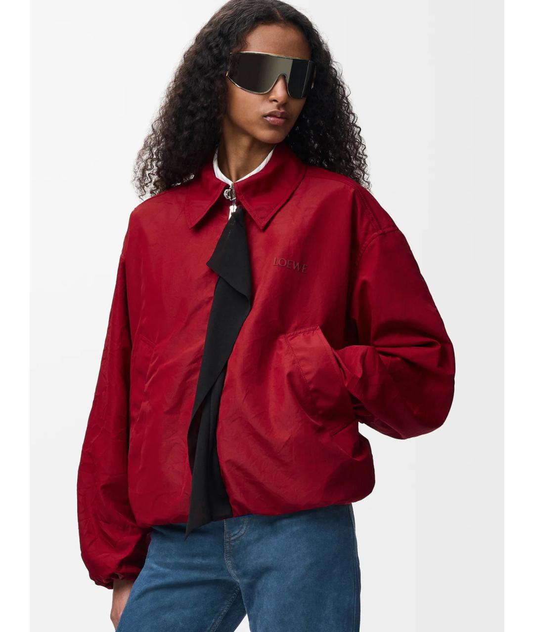 LOEWE Красная полиэстеровая куртка, фото 3