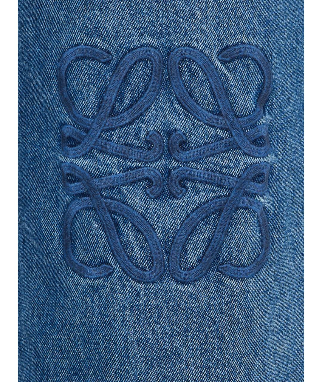 LOEWE Синие хлопковые прямые джинсы, фото 3
