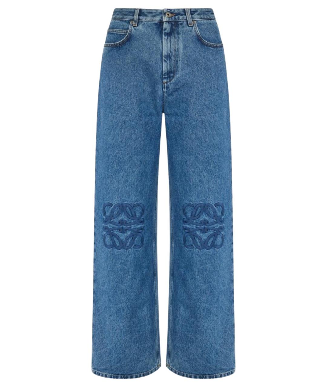 LOEWE Синие хлопковые прямые джинсы, фото 1