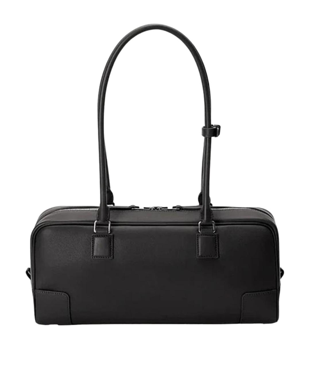 LOEWE Черная кожаная сумка через плечо, фото 3