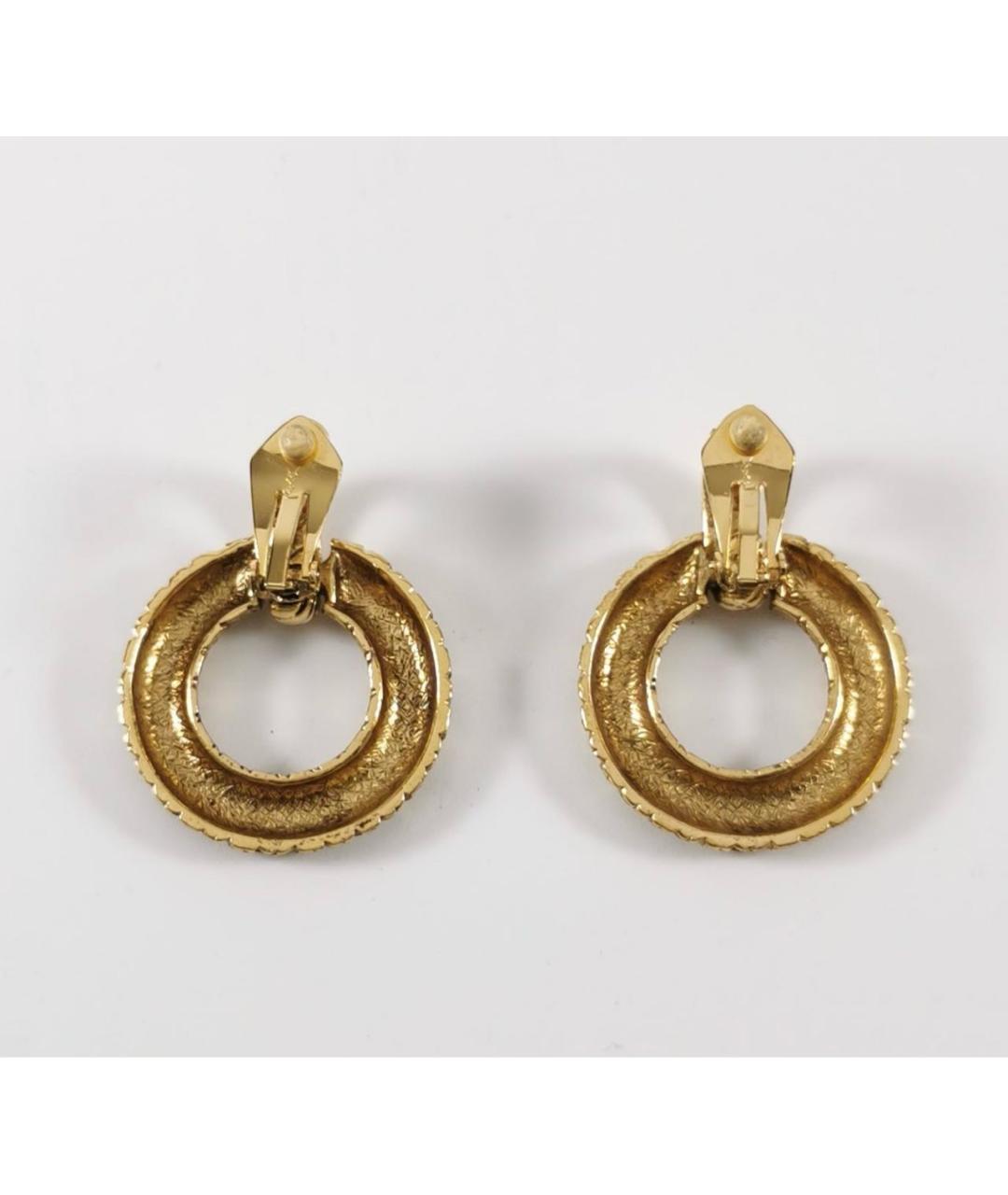 SAINT LAURENT Золотые металлические клипсы, фото 6