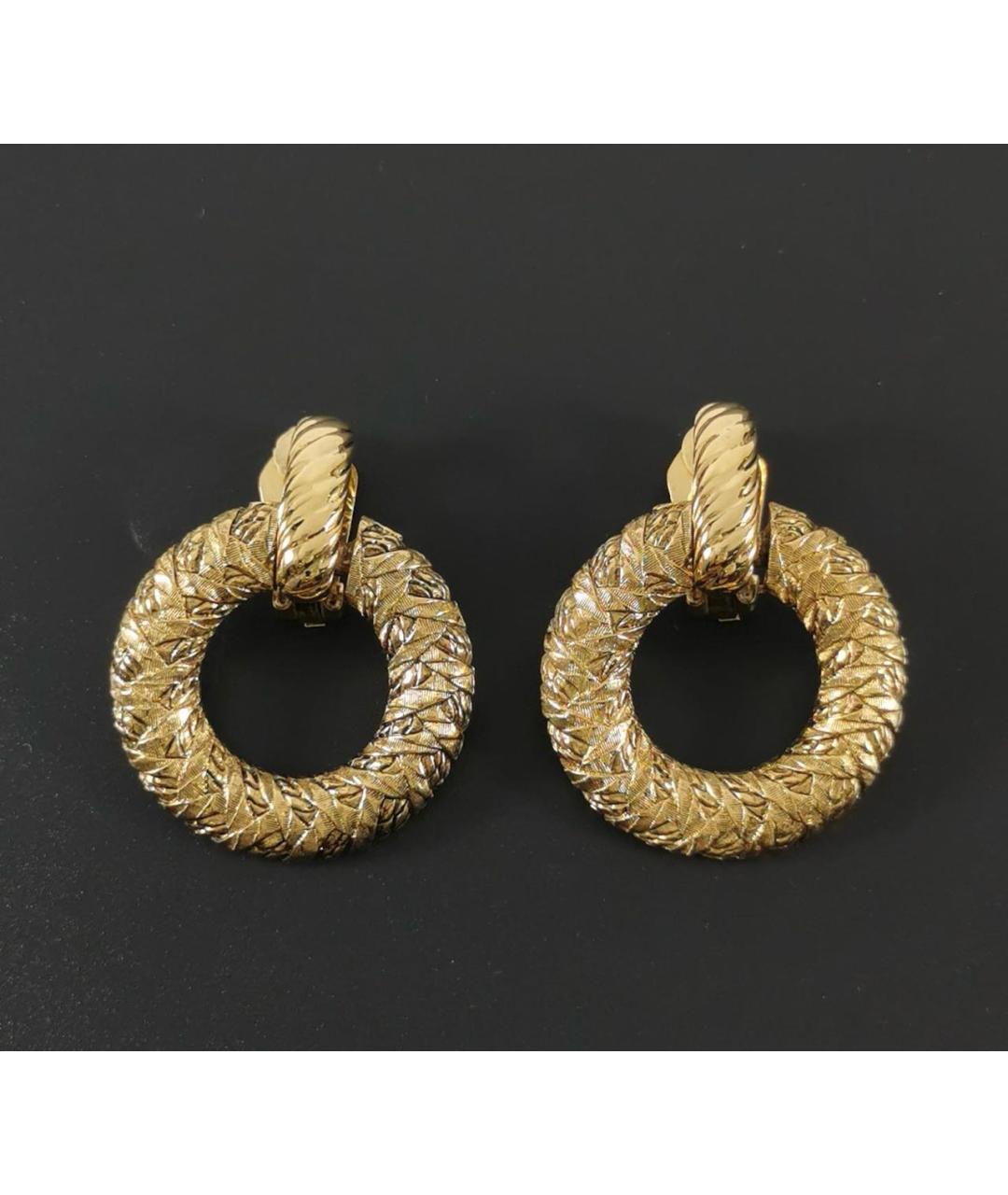 SAINT LAURENT Золотые металлические клипсы, фото 7