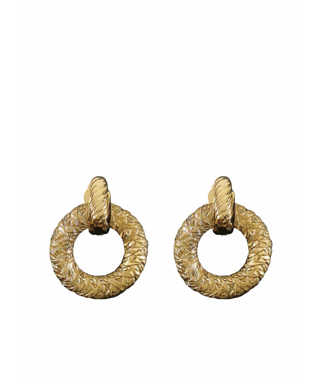 SAINT LAURENT Золотые металлические клипсы, фото 1