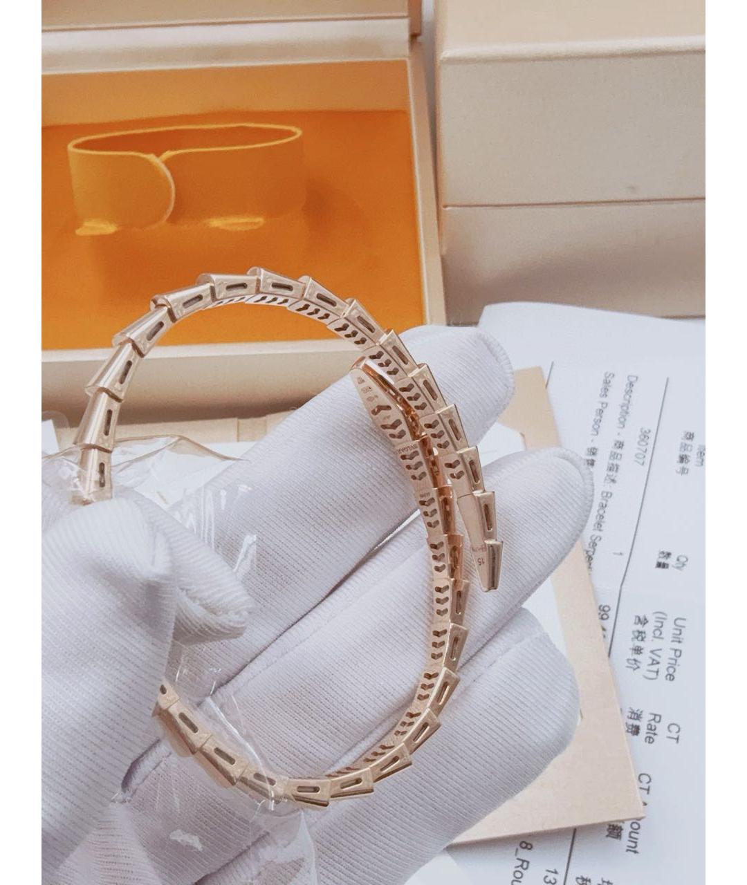 BVLGARI Золотой браслет из розового золота, фото 7