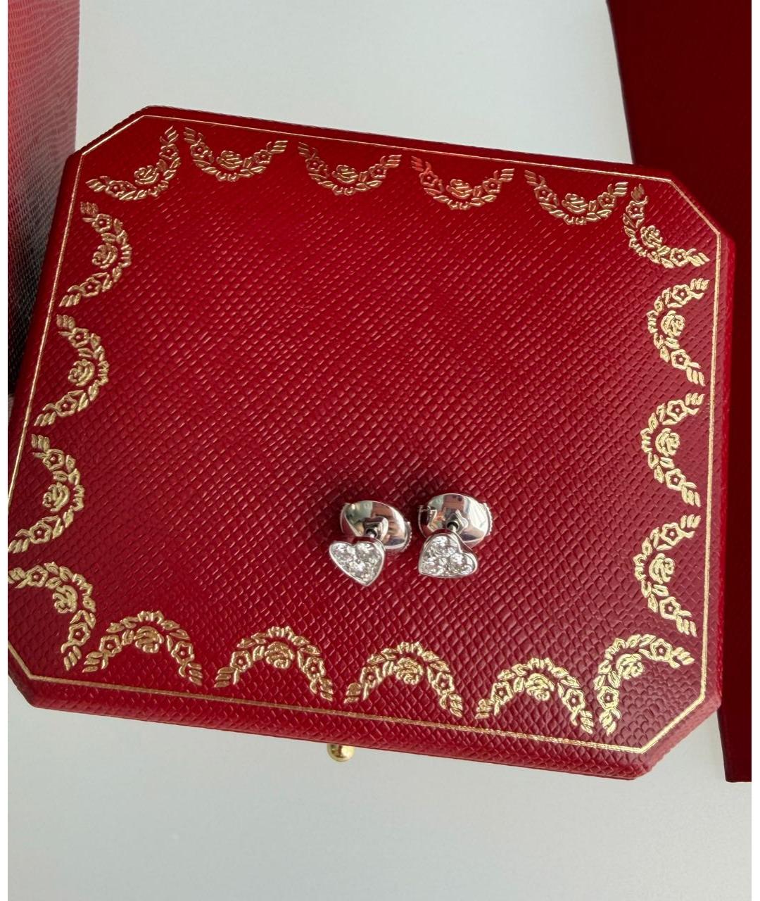 CARTIER Белые серьги, фото 4