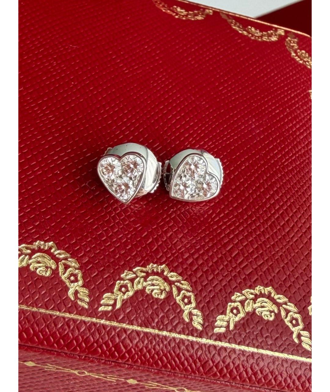 CARTIER Белые серьги, фото 2