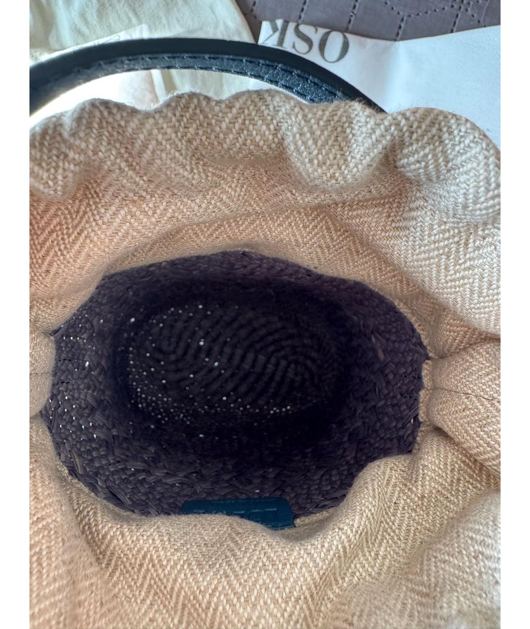 LOEWE Голубая пелетеная сумка через плечо, фото 4