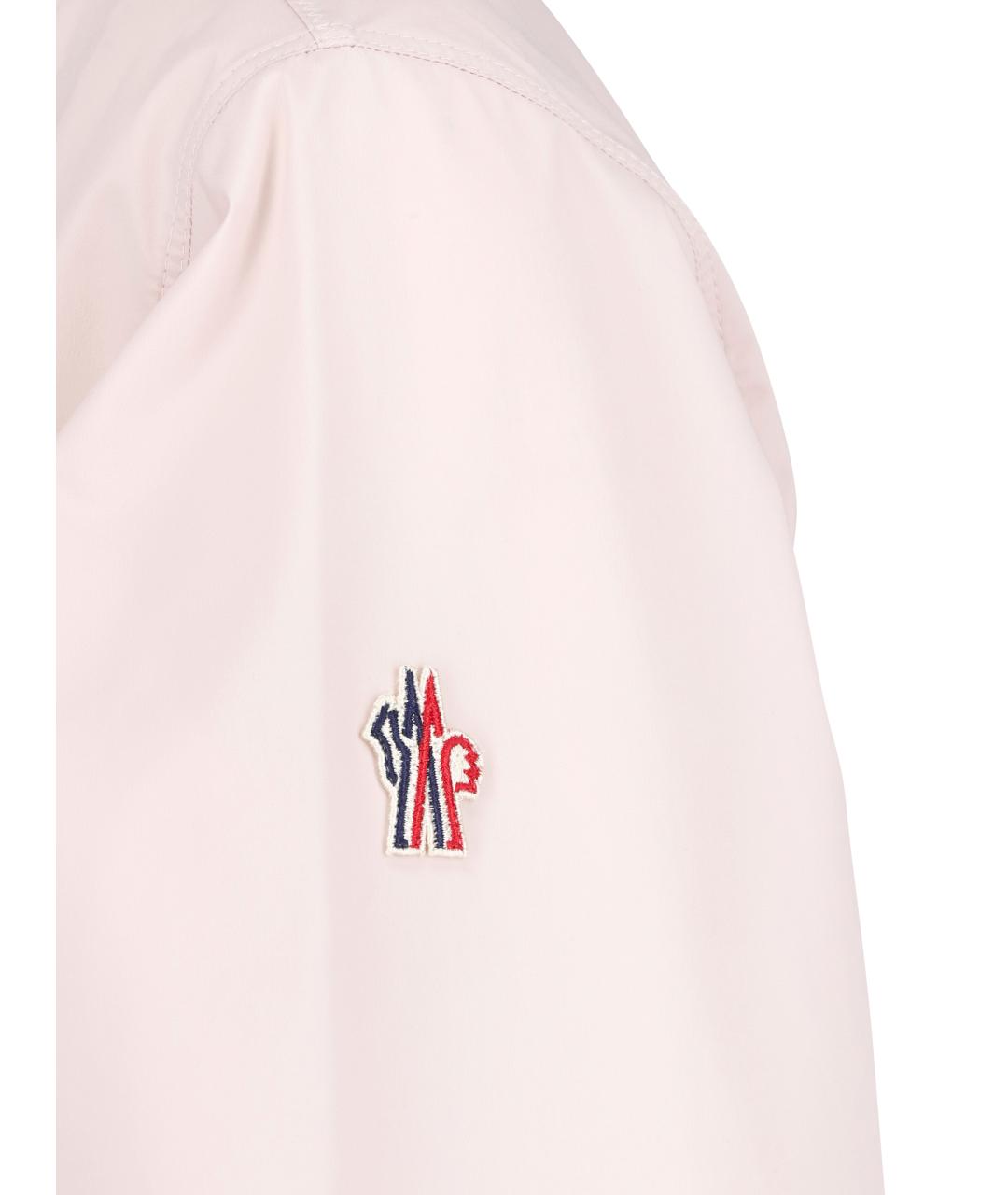 MONCLER GRENOBLE Розовая полиэстеровая куртка, фото 7