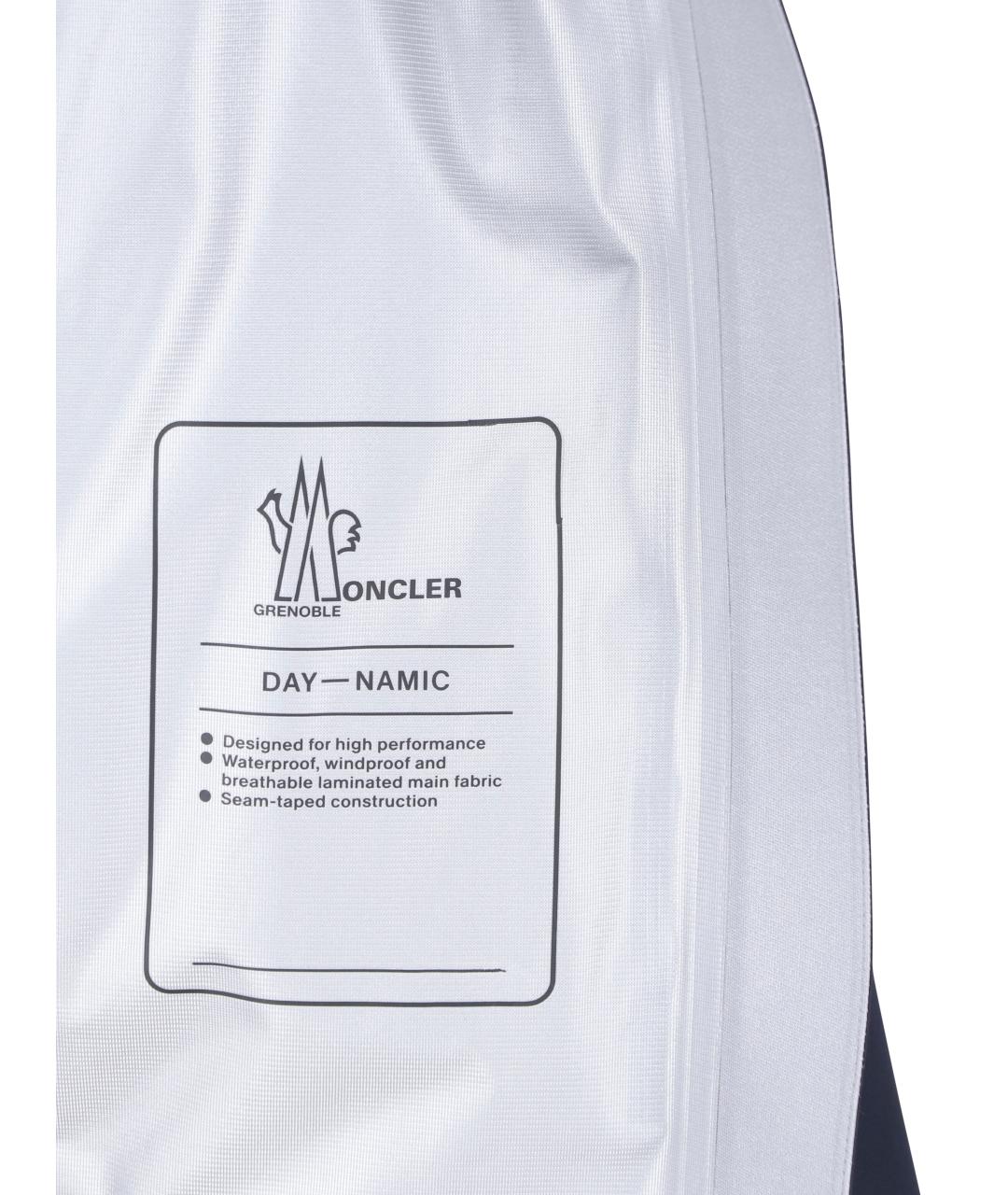 MONCLER GRENOBLE Синяя полиамидовая куртка, фото 7