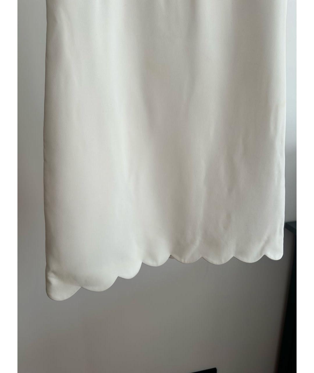 MIU MIU Белое полиэстеровое коктейльное платье, фото 5
