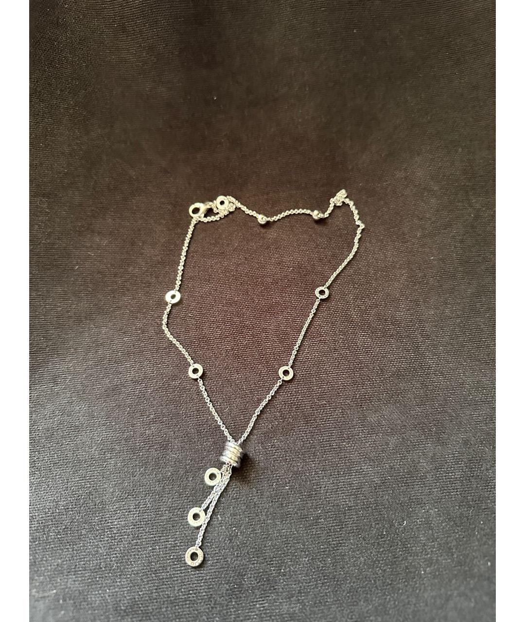 BVLGARI Серебряное колье из белого золота, фото 4