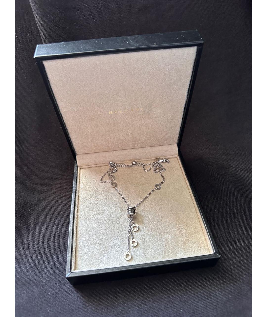 BVLGARI Серебряное колье из белого золота, фото 2
