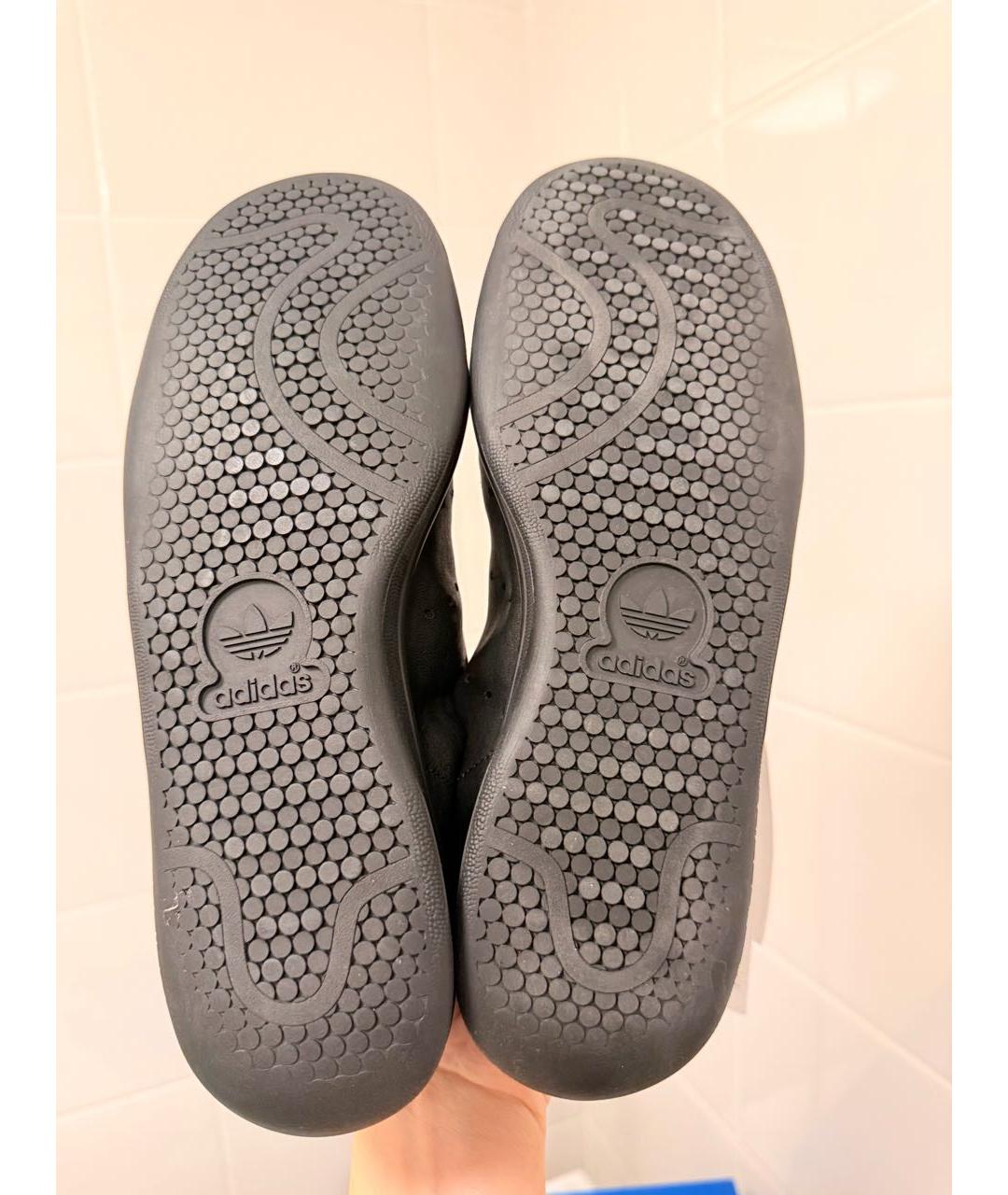 BALENCIAGA Черные кожаные кеды, фото 4